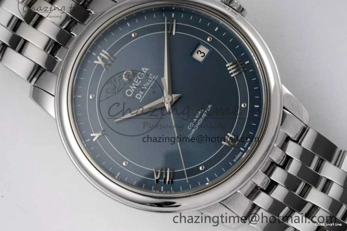 0429 De Ville SS DIWF 1:1 Best Edition Light Blue Dial SS Markers on SS Bracelet MIYOTA TopPick 7850